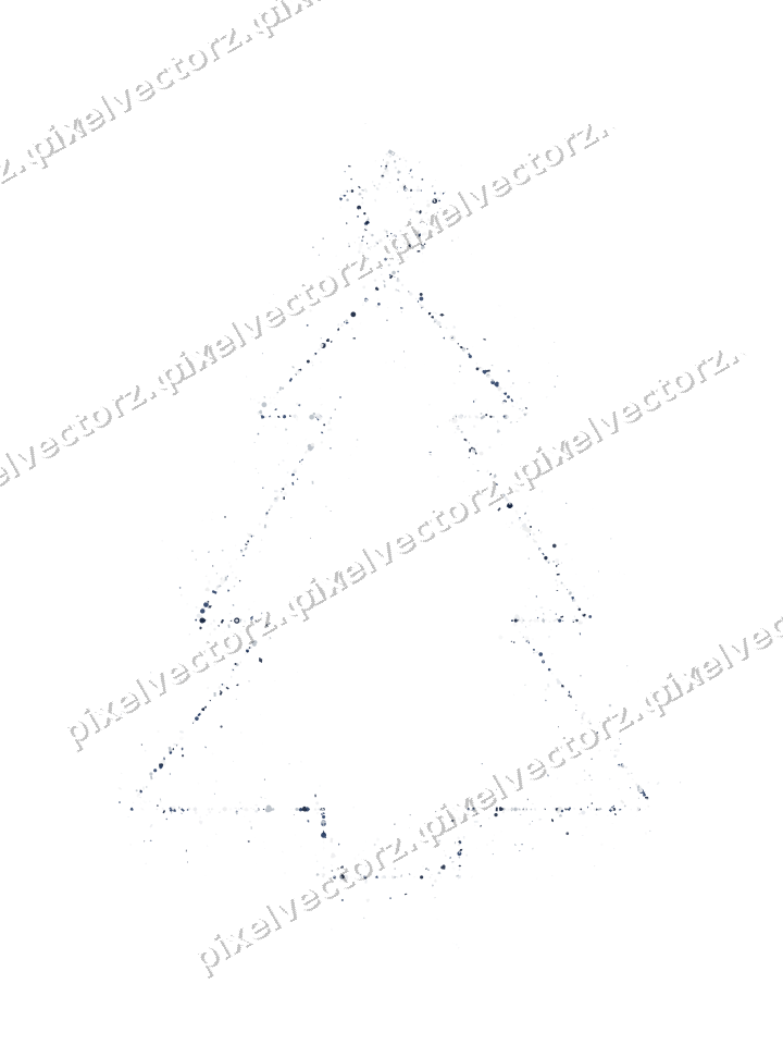 Nahtloser Glitzer-Weihnachtsbaum in Dunkelblau auf transparentem Grund