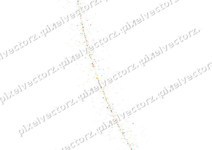 Nahtloser Glitzerbogen in Rot und Orange auf transparentem Grund