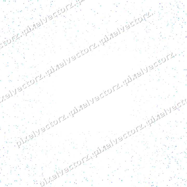 Nahtlose Glitzervignette aus Sternen in Türkis auf transparentem Grund